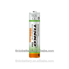 NiMH 1.2V aaa batterie rechargeable haute qualité 1000mah